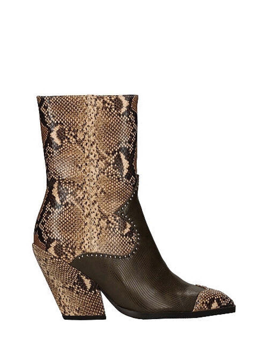 Calzado NOA HARMON | Botin Cowboy Serpiente Verde