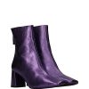 Calzado ANGEL ALARCON | Botin Basic Piel Metalizada Morado