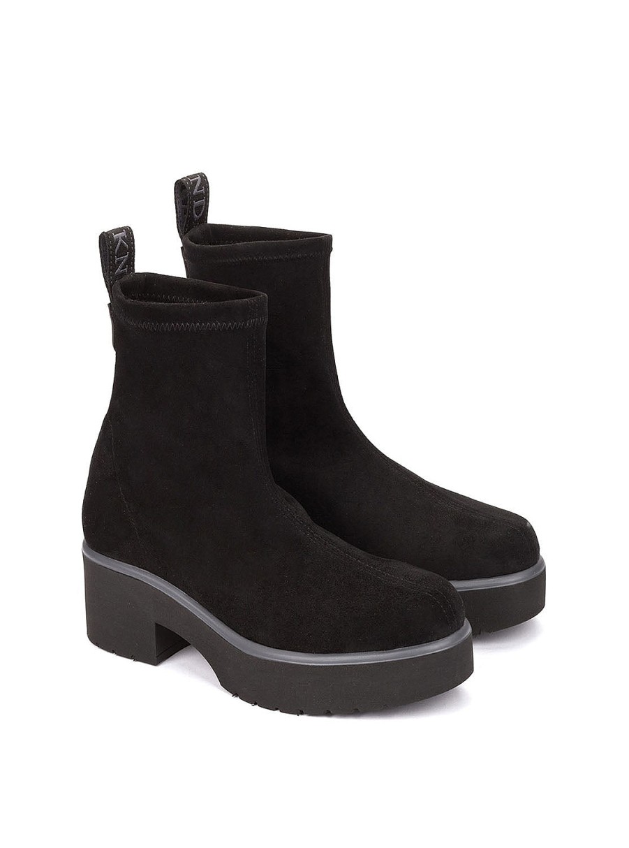 Calzado WEEKEND | Botin Ante Elastico Negro