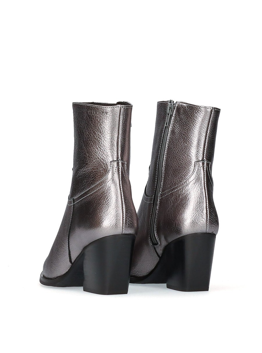 Calzado VIENTY | Botin Metal Plomo