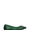 Calzado PRIMICHI | Bailarina Plana Basic Piel Metalizada Verde