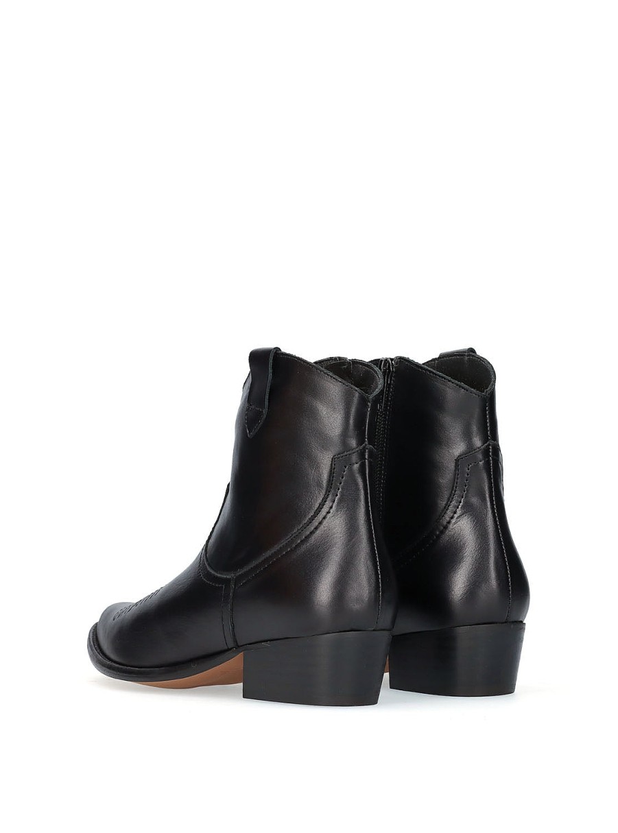 Calzado BRYAN | Botin Cowboy Basic Piel Negro