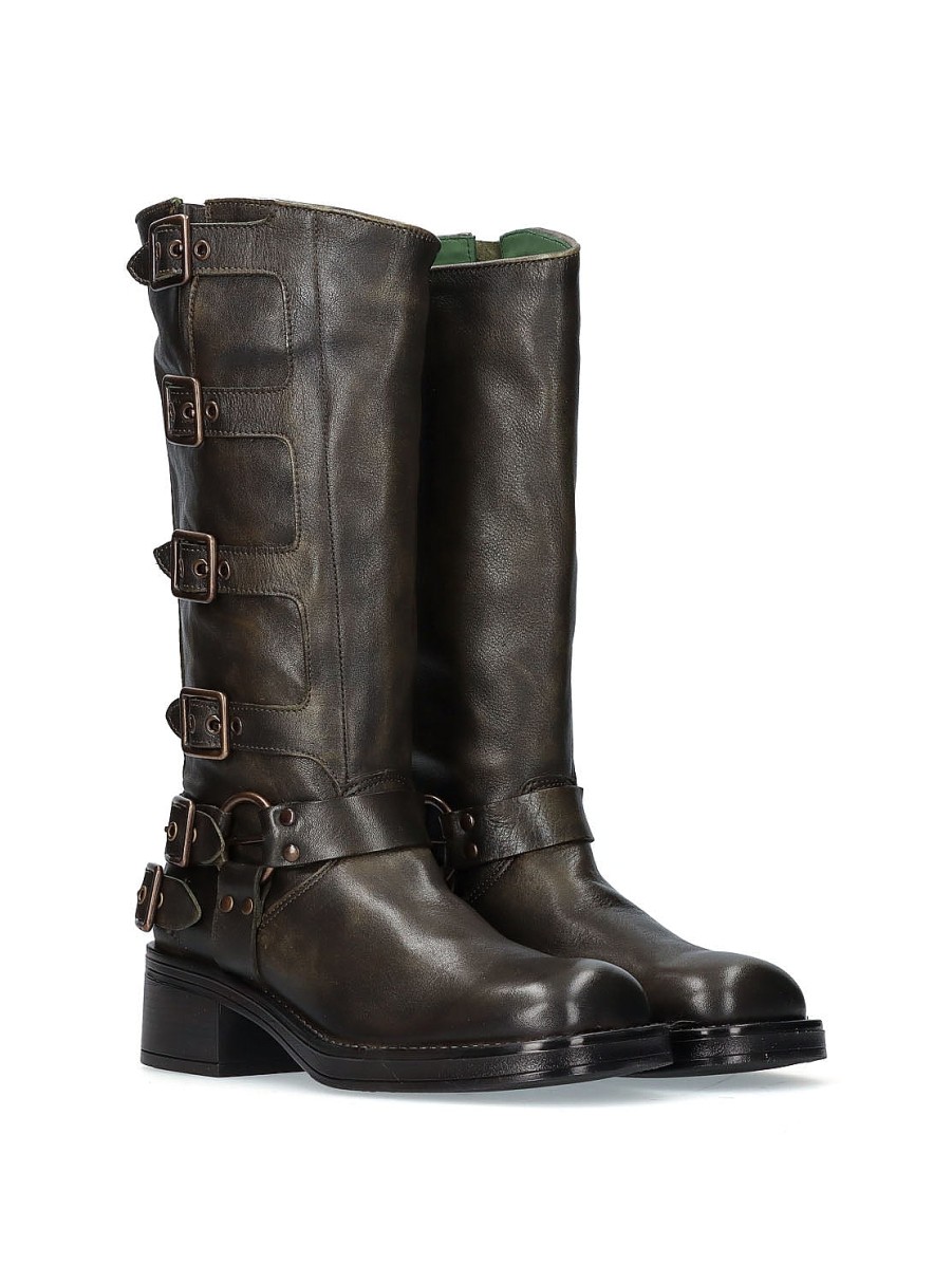 Calzado FELMINI | Bota Biker Nobile Green