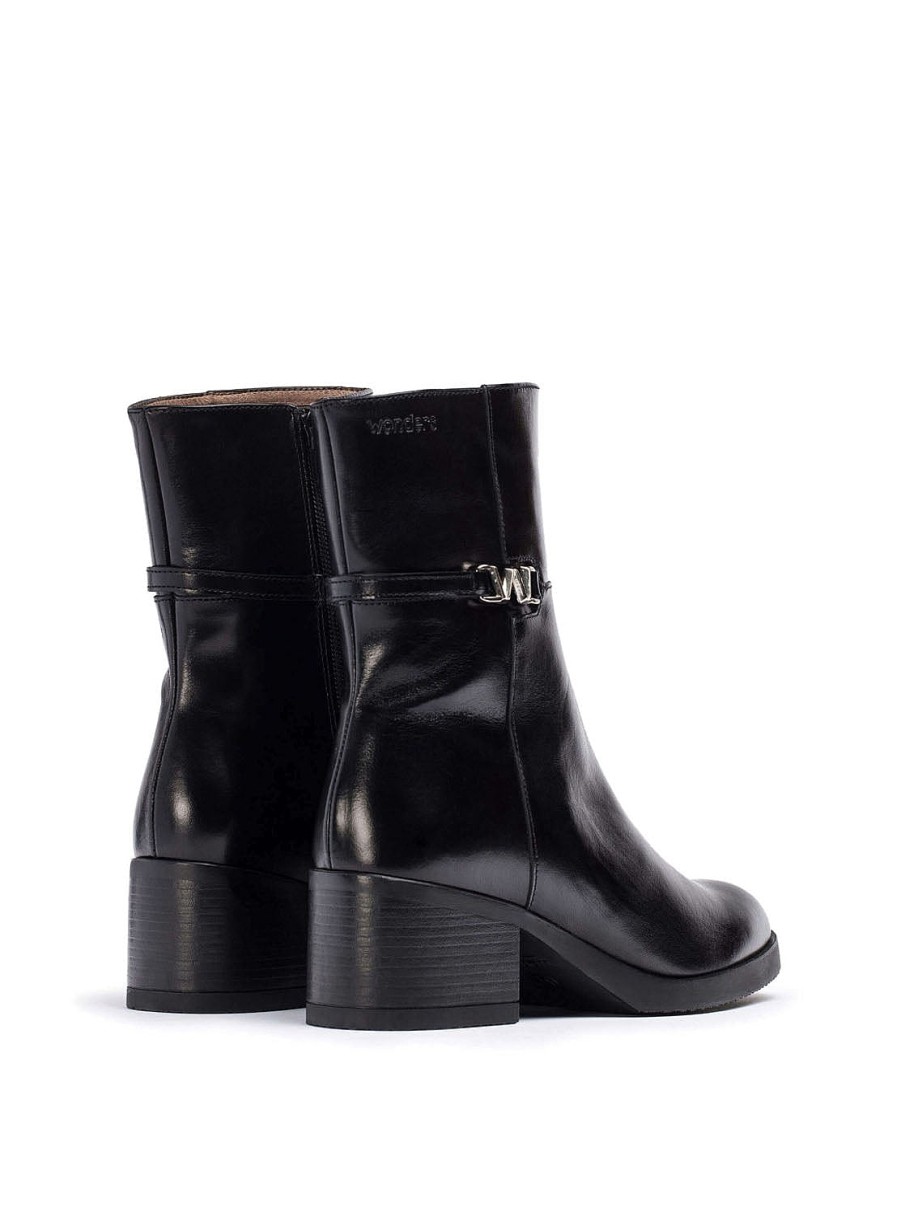 Calzado WONDERS | Botin Piel Negro