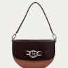 Bolsos HISPANITAS | Bolso Baguette Piel Combi Marron