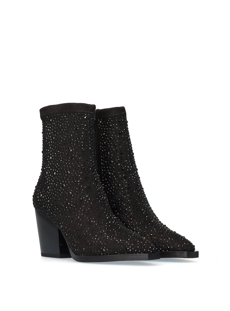 Calzado 800 BRAND | Botin Strass Negro