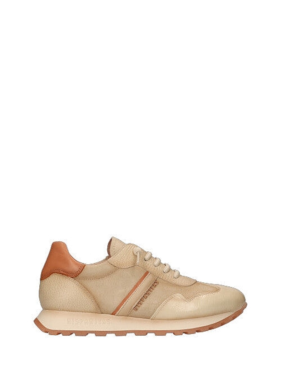 Calzado HISPANITAS | Deportivo Basic Piel Combi Beige