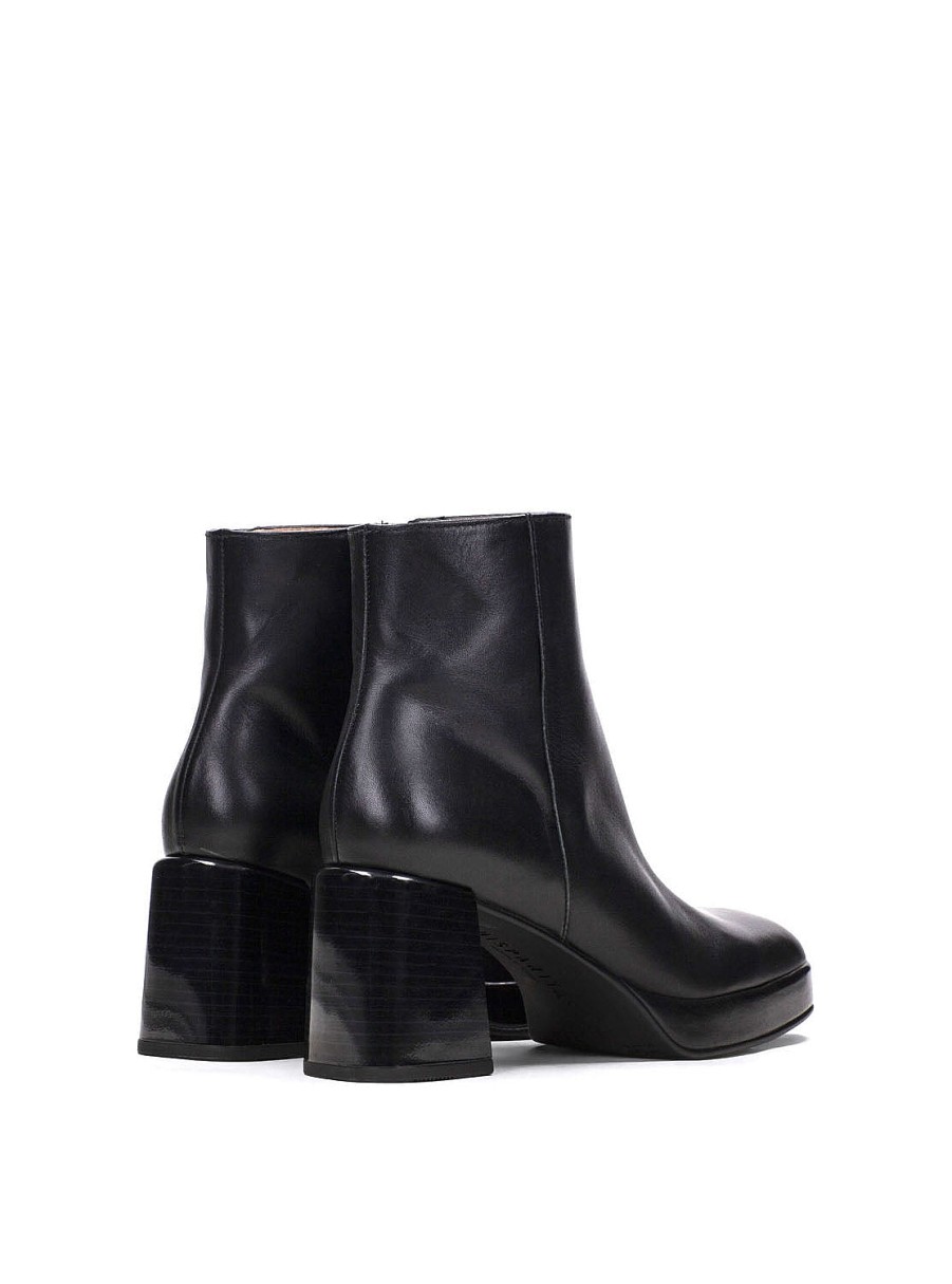 Calzado HISPANITAS | Botin Basic Tacon Piel Negro