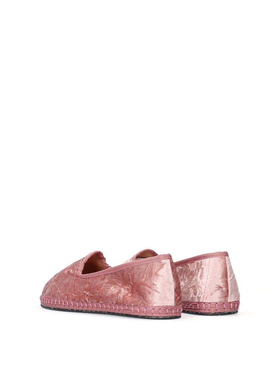 Calzado 800 BRAND | Slipper Terciopelo Rosa