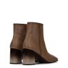 Calzado HISPANITAS | Botin Basic Tacon Degradado Piel Camel