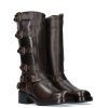 Calzado FELMINI | Bota Biker Maxi Piel Marron