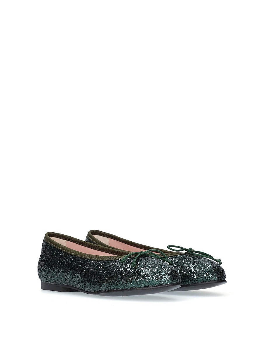 Calzado YACARE | Bailarina Glitter Verde