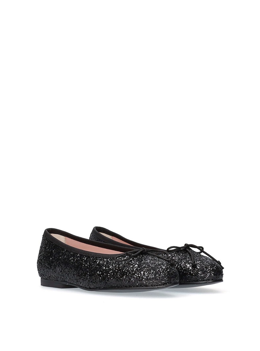 Calzado YACARE | Bailarina Glitter Negro