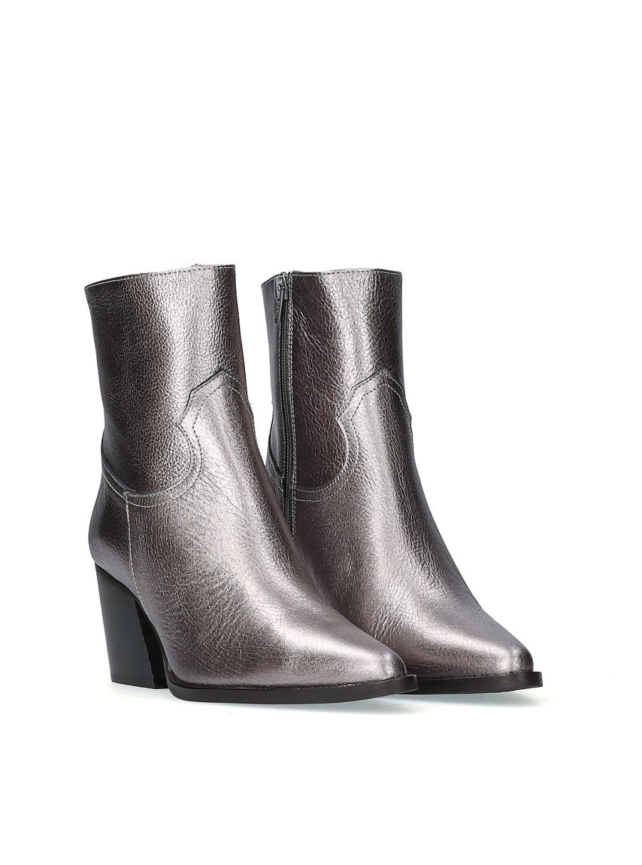 Calzado VIENTY | Botin Metal Plomo