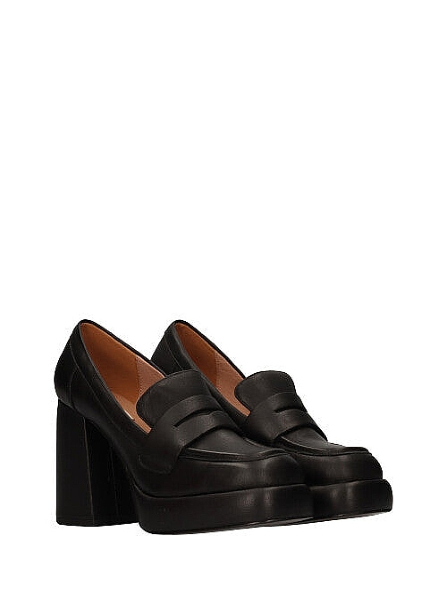 Calzado BIBI LOU | Mocasin Maxi Plataforma Piel Negro