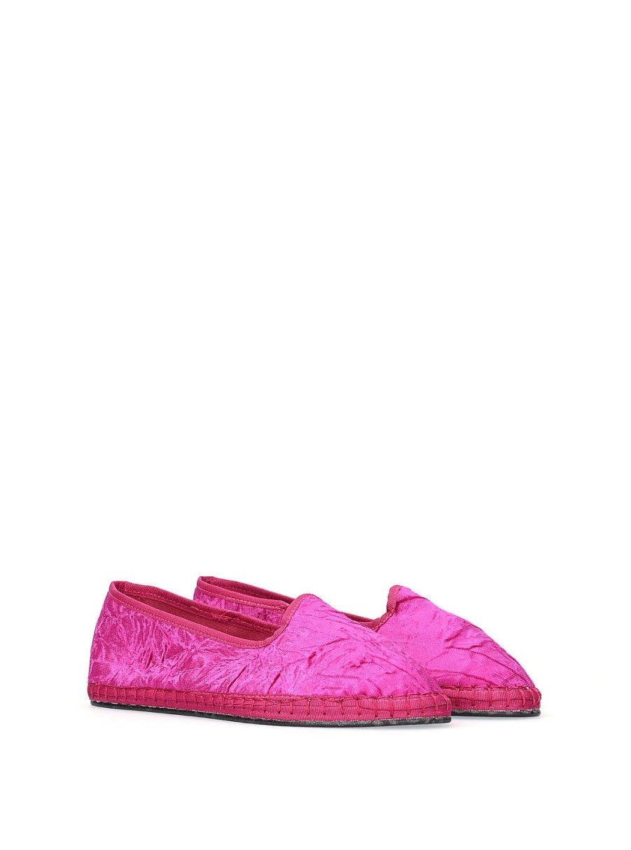 Calzado 800 BRAND | Slipper Terciopelo Fucsia