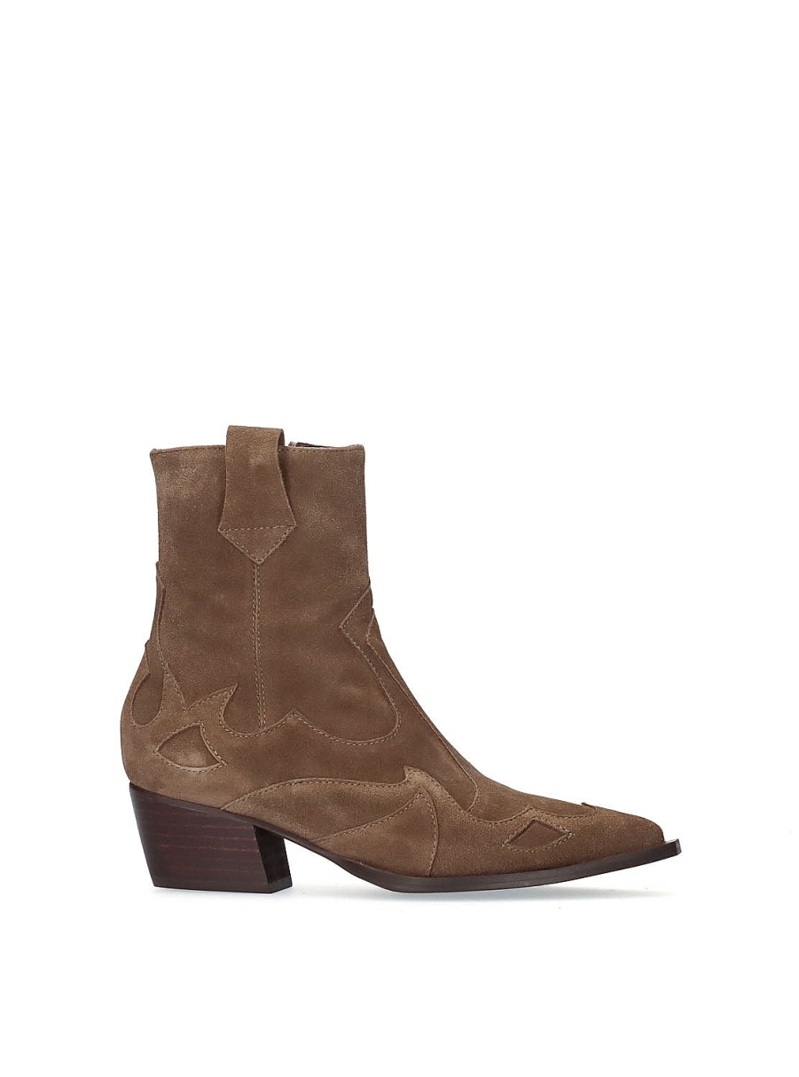 Calzado VIENTY | Botin Serraje Taupe