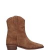 Calzado ALPE | Botin Cowboy Basic Bordados Ante Cuero