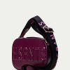 Bolsos HISPANITAS | Bolso Bandolera Piel Efecto Charol Fucsia