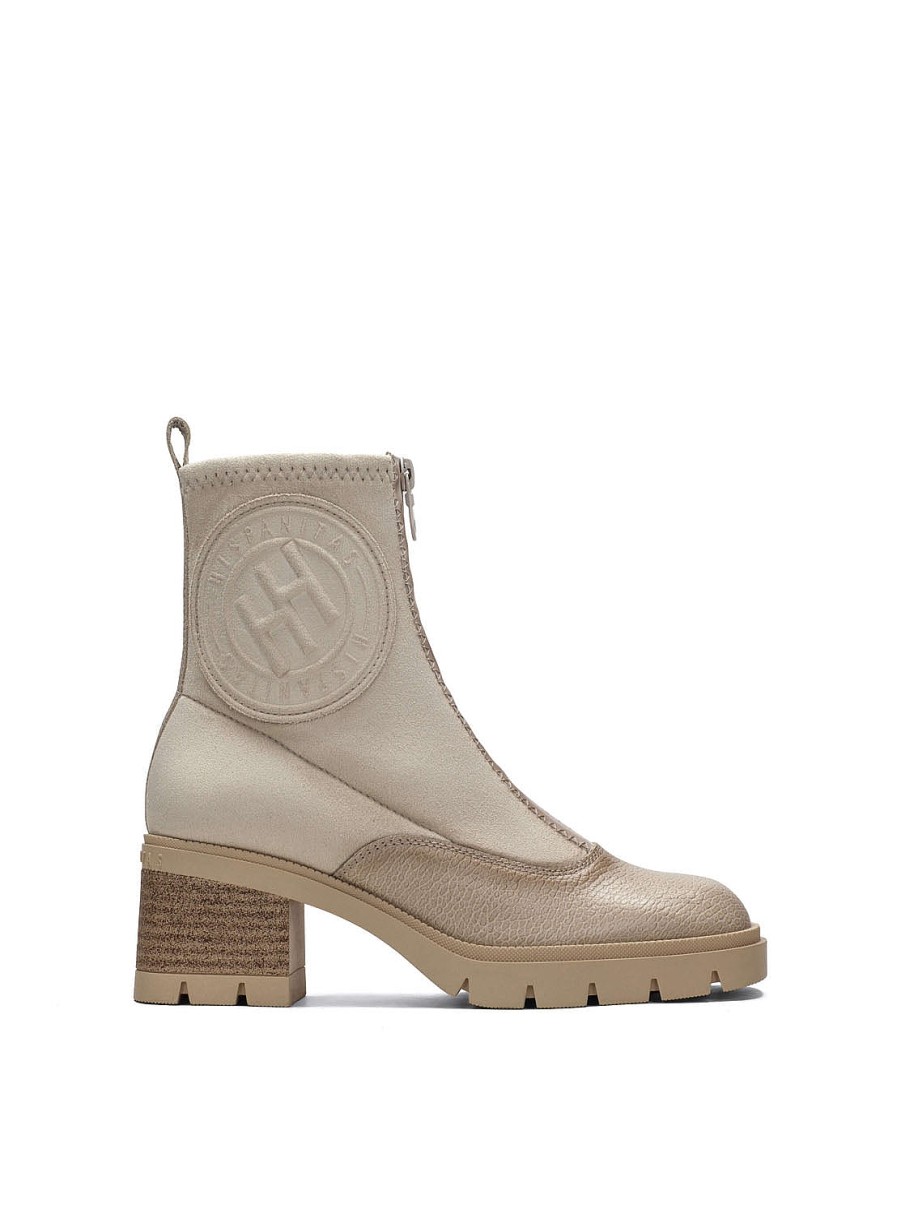 Calzado HISPANITAS | Botin Sport Piel Beige