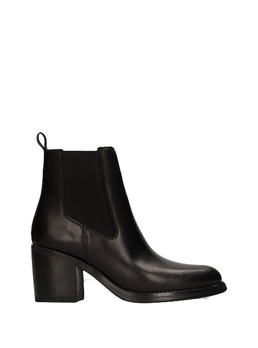 Calzado ALPE | Botin Chelsea Tacon Piel Negro