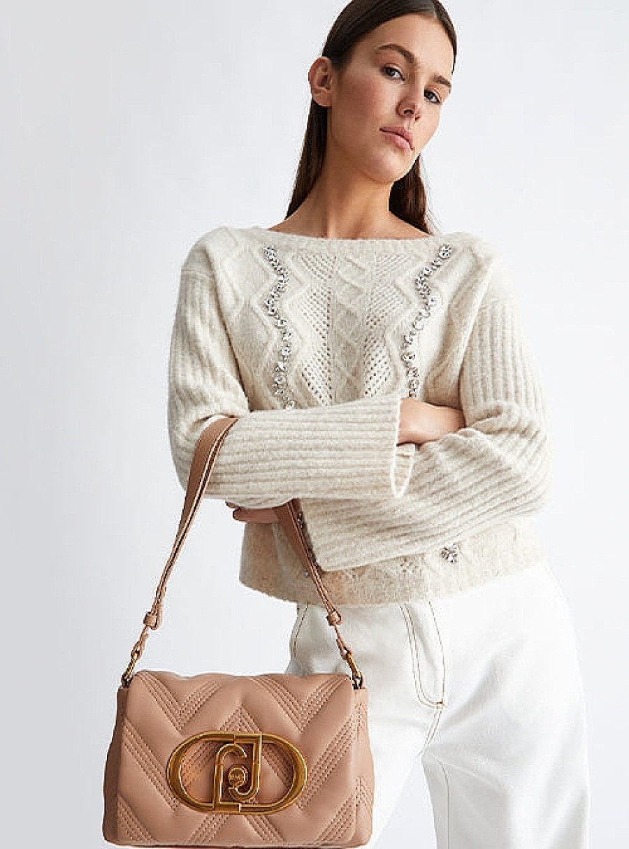 Bolsos LIUJO | Bolso Hombro Mediano Beige