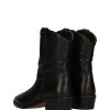 Calzado ALPE | Botin Cowboy Basic Bordados Piel Negro