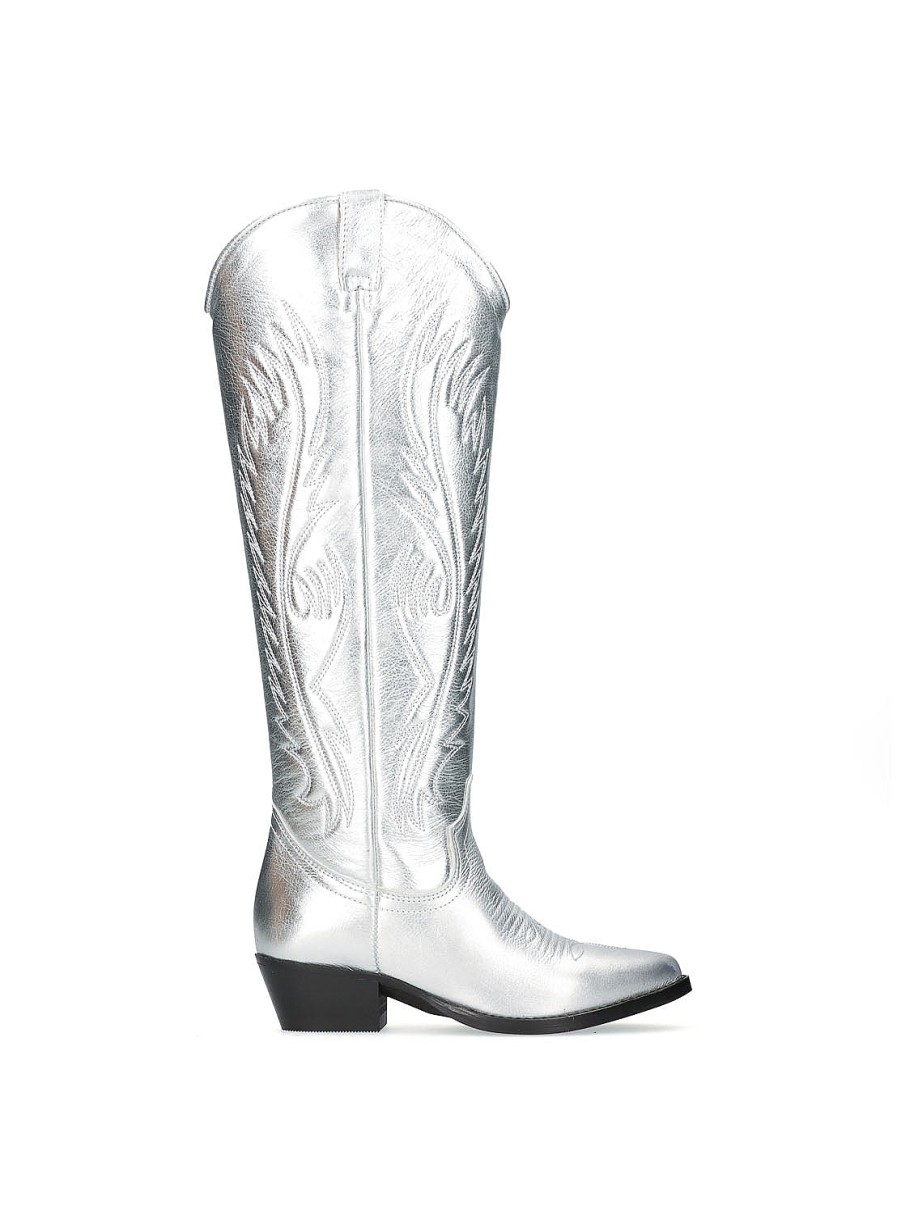 Calzado YACARE | Bota Metal Plata