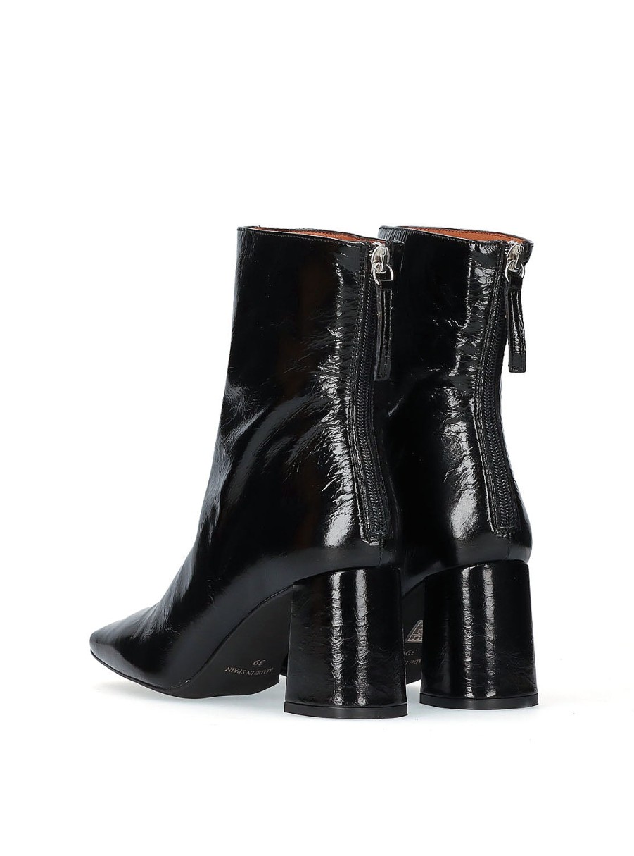 Calzado ANGEL ALARCON | Botin Acharolado Negro