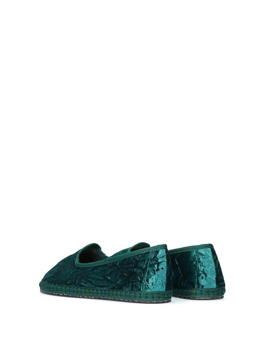 Calzado 800 BRAND | Slipper Terciopelo Verde