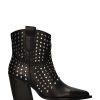 Calzado VIENTY | Botin Cowboy Tachuelas Piel Negro