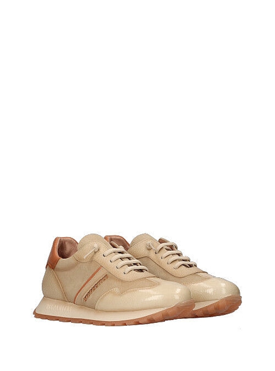 Calzado HISPANITAS | Deportivo Basic Piel Combi Beige