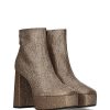 Calzado LODI | Botin Plataforma Glitter Plata