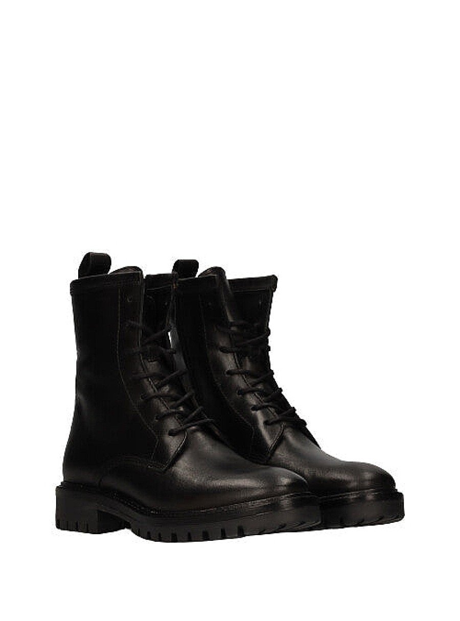 Calzado ALPE | Botin Combat Piel Negro