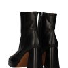 Calzado ANGEL ALARCON | Botin Retro Tacon Piel Negro