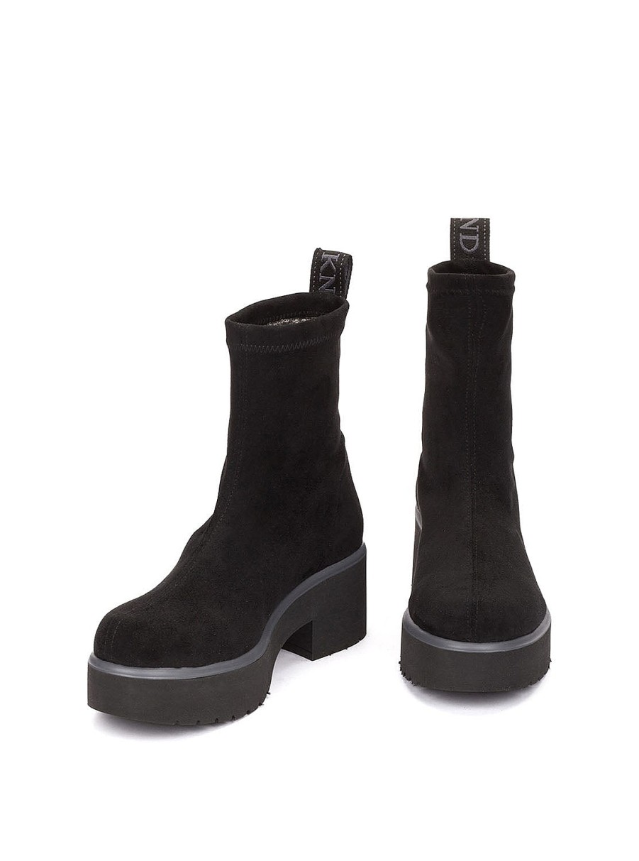 Calzado WEEKEND | Botin Ante Elastico Negro